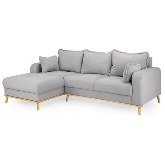 Read more about Buxton fabric left hand corner sofa in grey