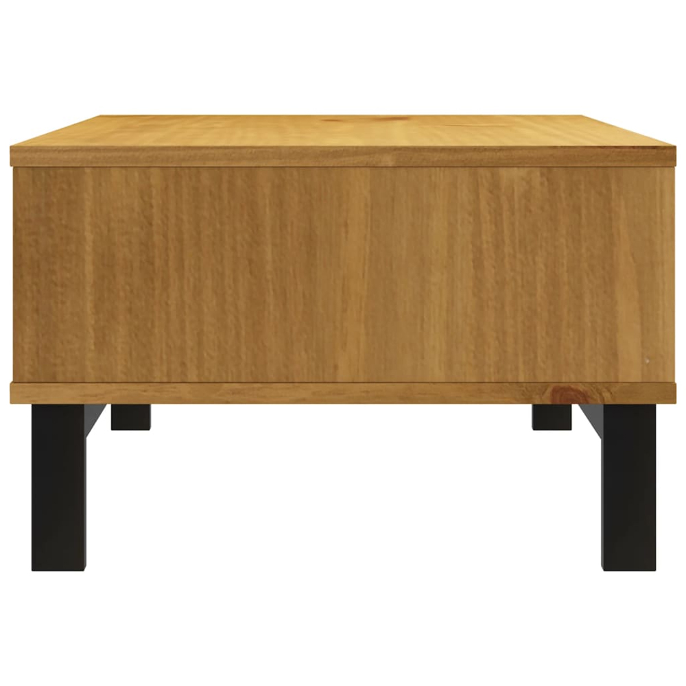Buxton Wooden Coffee Table With 2 Shelves In Brown Black