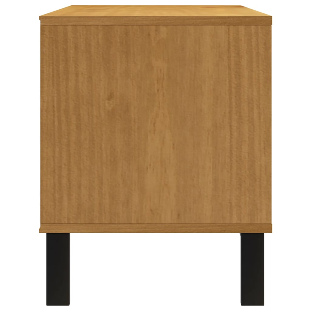 Buxton Wooden TV Stand With 2 Drawers 2 Shelves In Brown Black