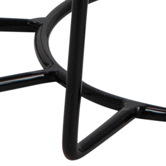 Cabazon Round Glass Side Table In Bronze With Black Base_5