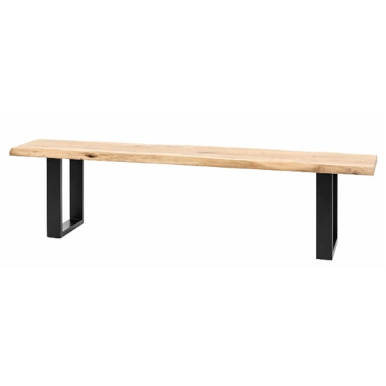 Product photograph of Cabo Acacia Wood Dining Bench In Natural from Furniture in Fashion