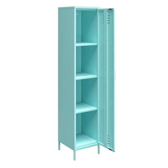 Caches Metal Locker Storage Cabinet With 1 Door In Spearmint_4