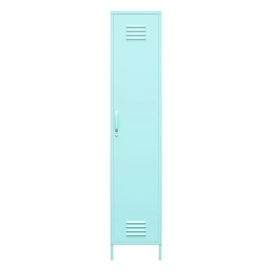 Cerritos Metal Wardrobe With 1 Door In Spearmint