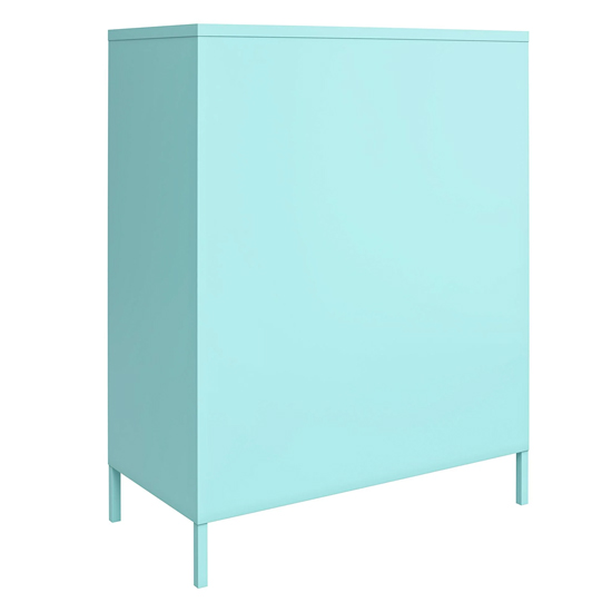 Caches Metal Locker Storage Cabinet With 2 Doors In Spearmint_6