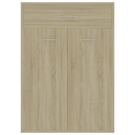 Cadao Wooden Shoe Storage Cabinet With 2 Doors In Sonoma Oak_5