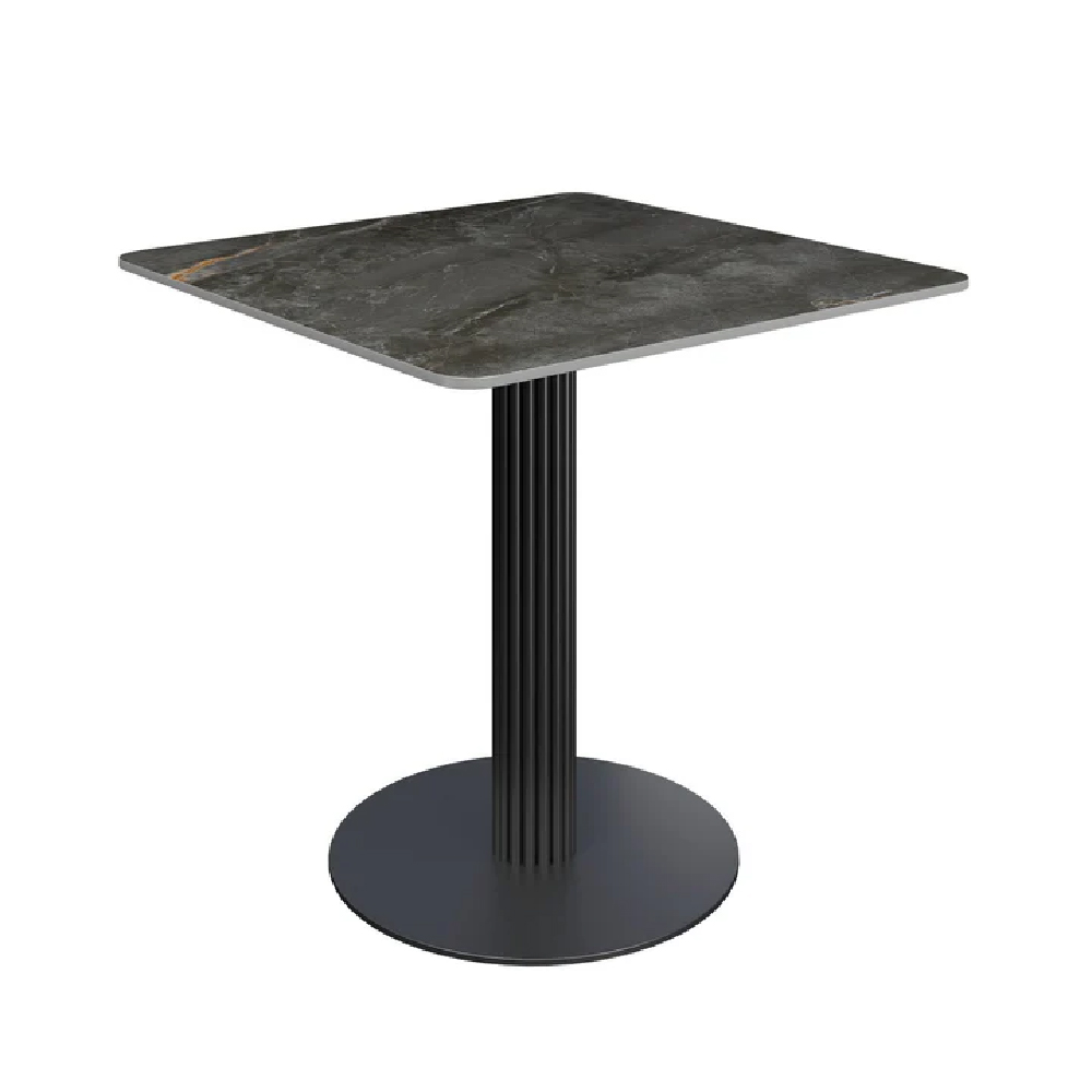 Read more about Cadillac ceramic square dining table in gloss grey