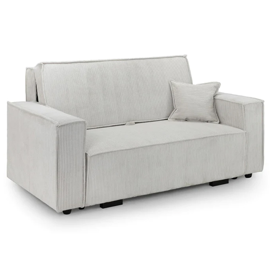 Cadiz Fabric 2 Seater Sofa Bed In Beige thumbnail