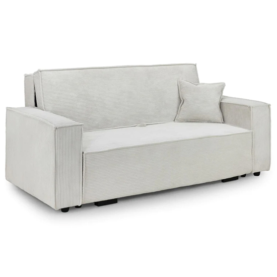 Cadiz Fabric 3 Seater Sofa Bed In Beige thumbnail