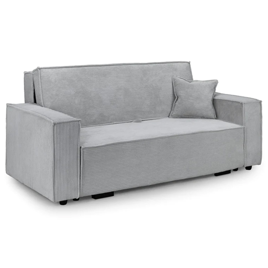 Cadiz Fabric 3 Seater Sofa Bed In Grey thumbnail