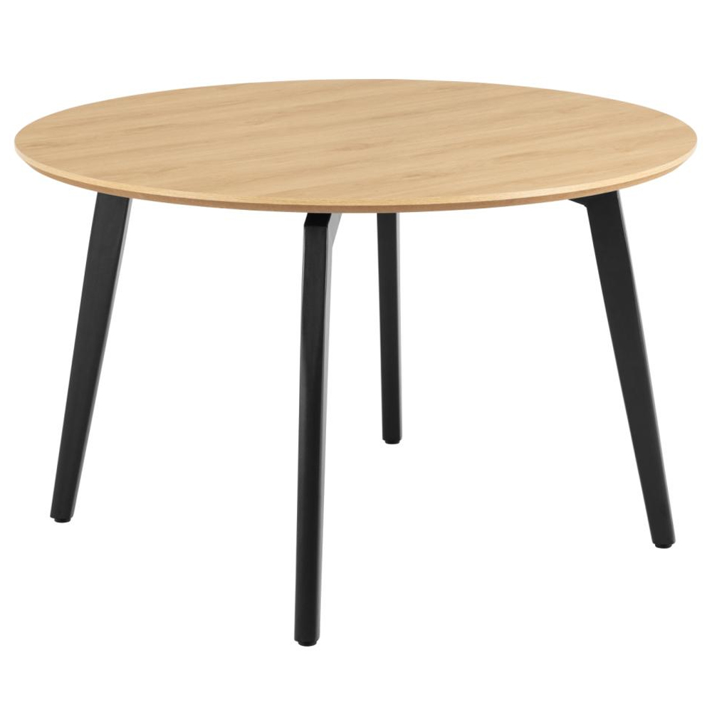 Cadott Wooden Dining Table With 4 Beige Chairs In Oak