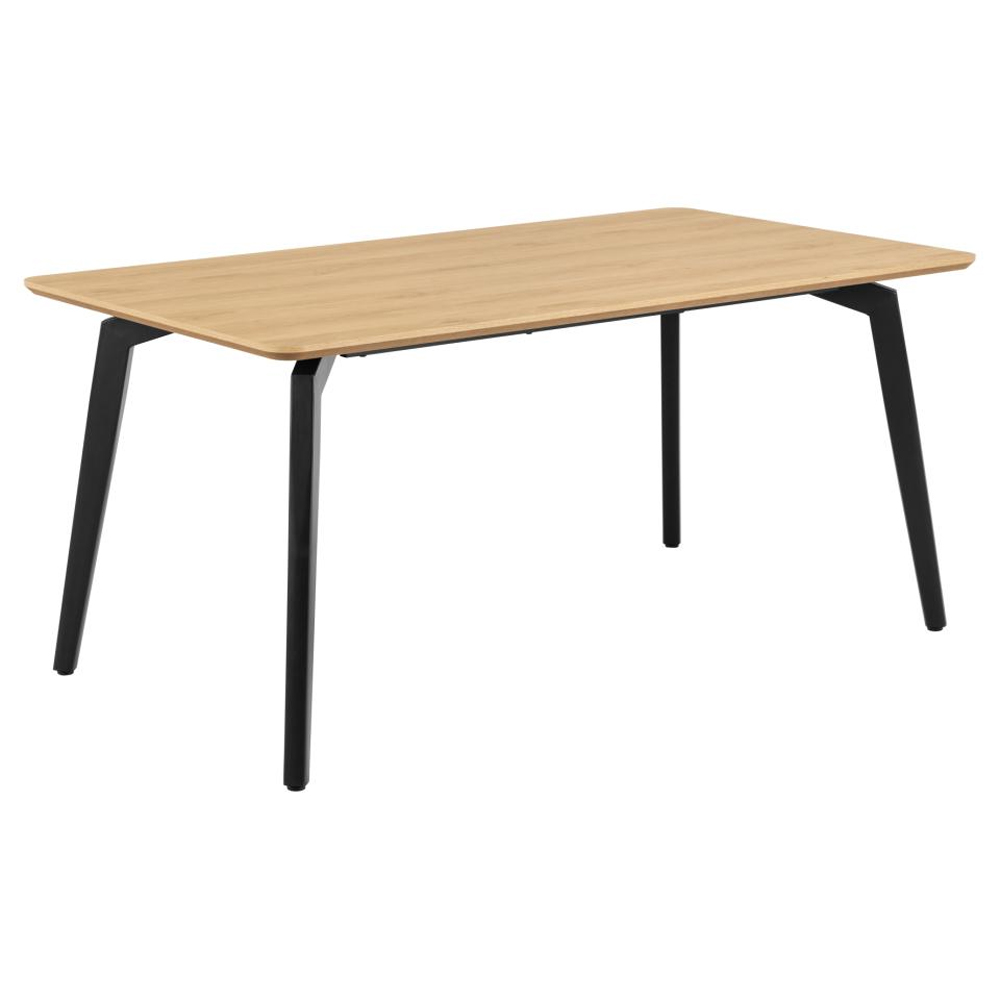 Cadott Wooden Dining Table With 4 Brandy Chairs In Oak