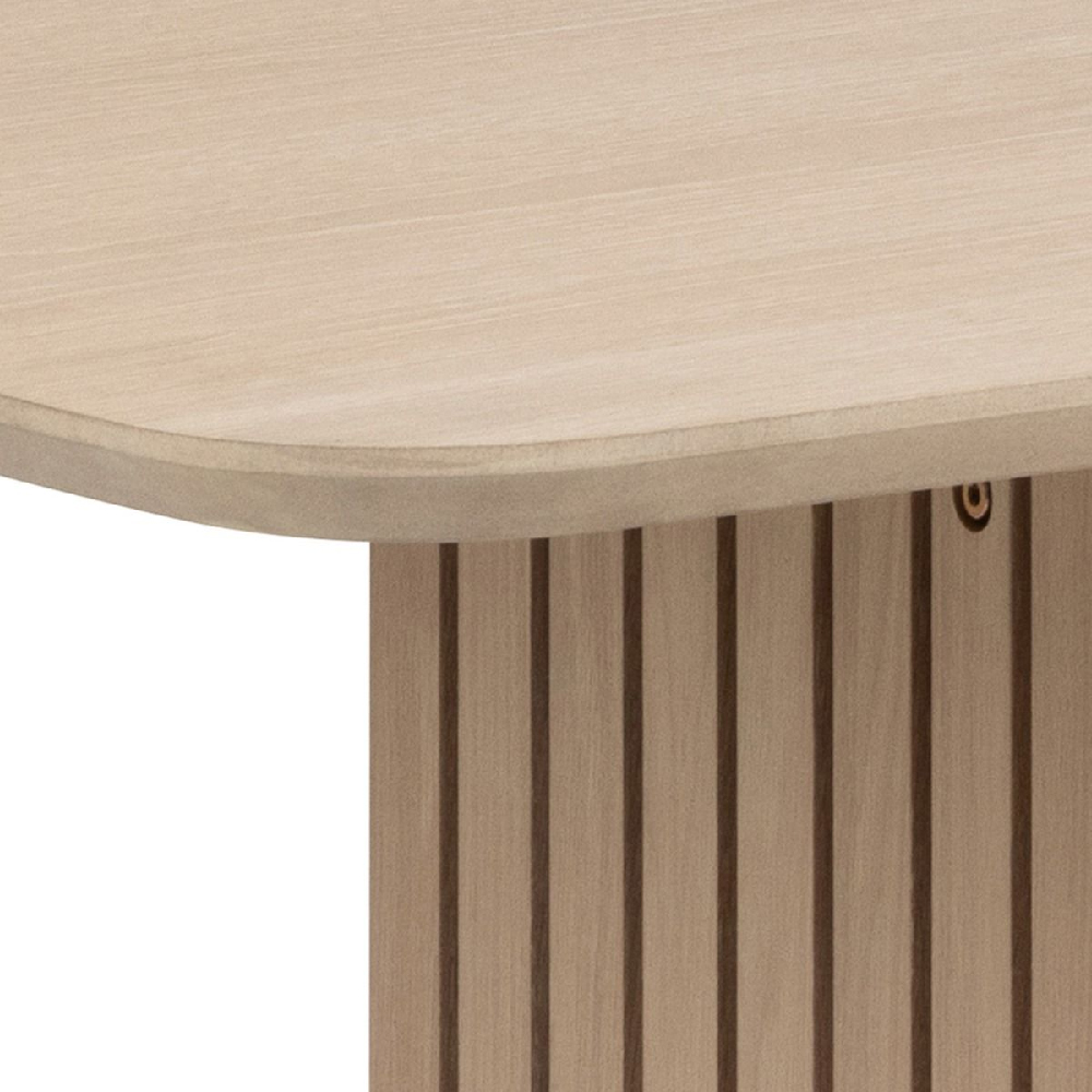 Cadott Wooden Dining Table Rectangular In White Oak
