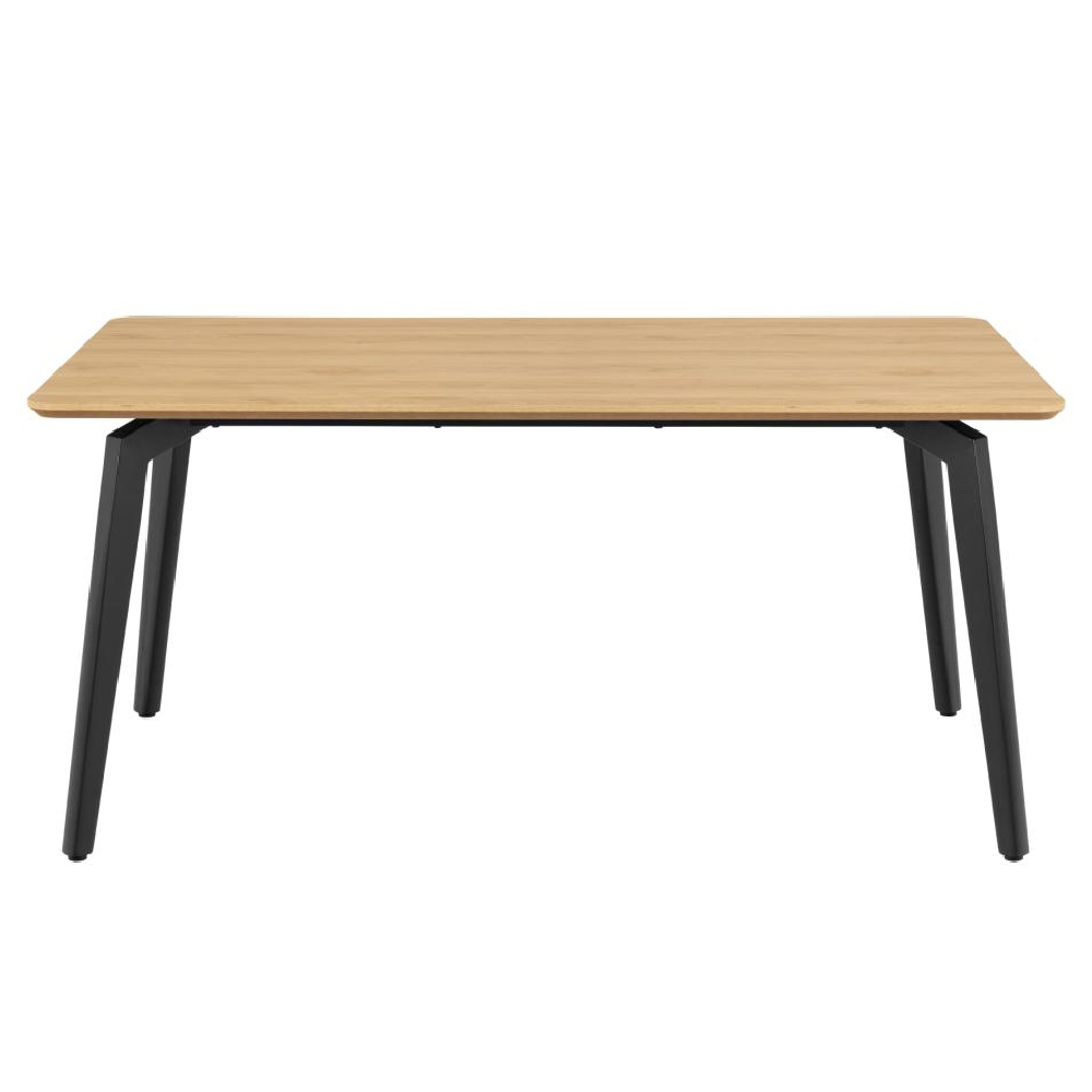 Cadott Wooden Rectangular Dining Table In Oak