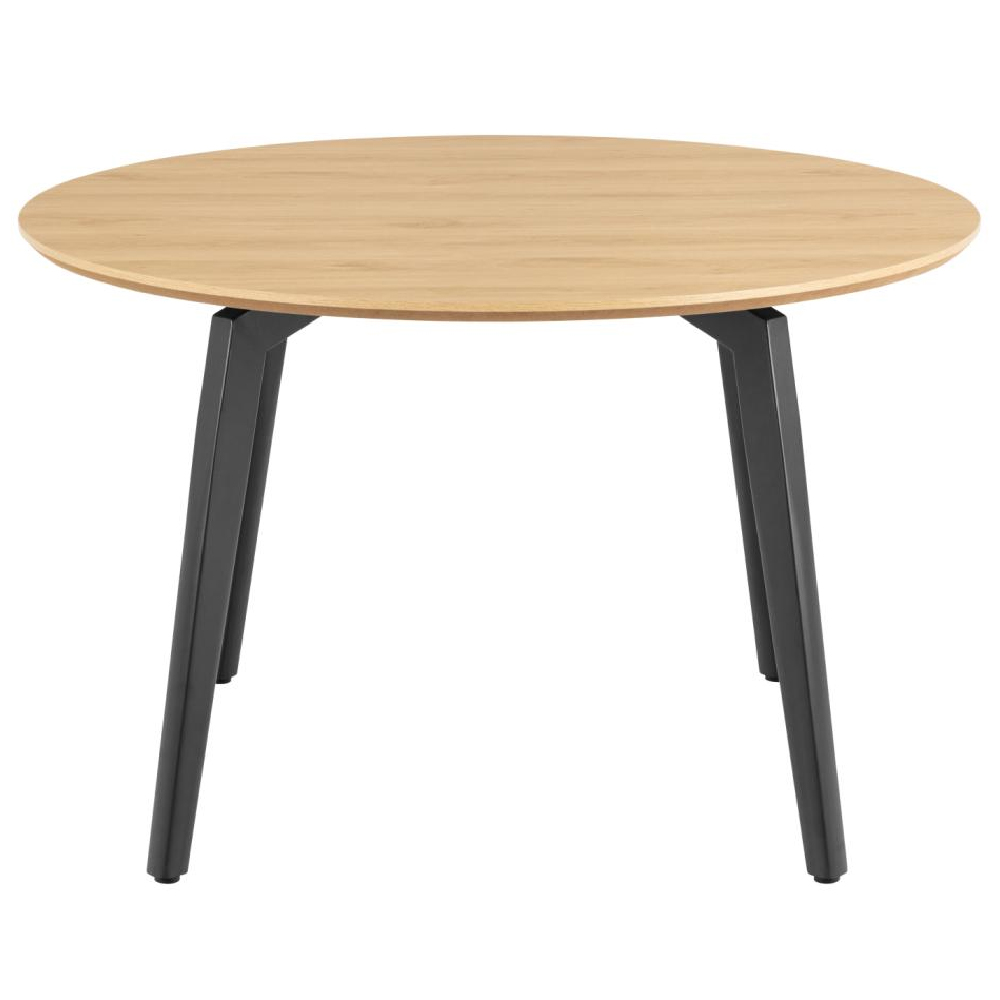 Cadott Wooden Round Dining Table In Oak