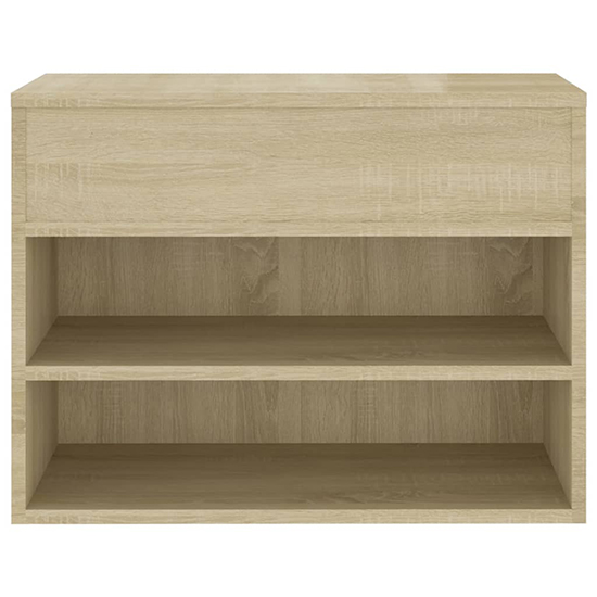 Caelius Wooden Shoe Storage Bench In Sonoma Oak