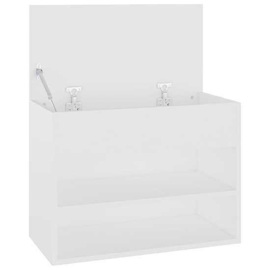 Caelius Wooden Shoe Storage Bench In White