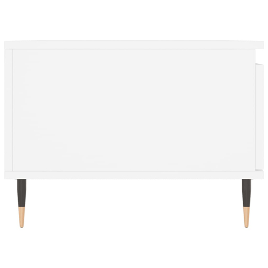 Caen Wooden Coffee Table With 1 Drawer In White