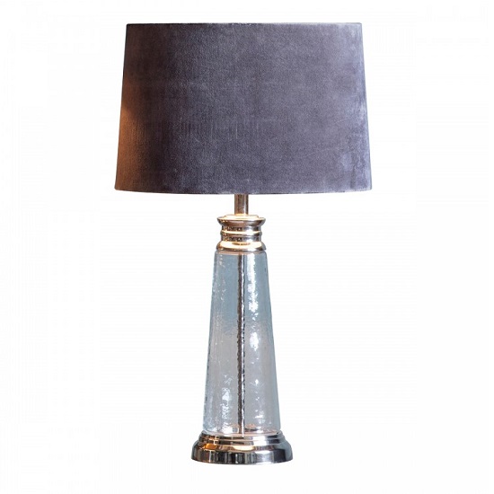 Caesaro Table Lamp With Grey Shade