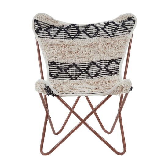 Read more about Cafenos cotton fabric butterfly bedroom chair in multicolor