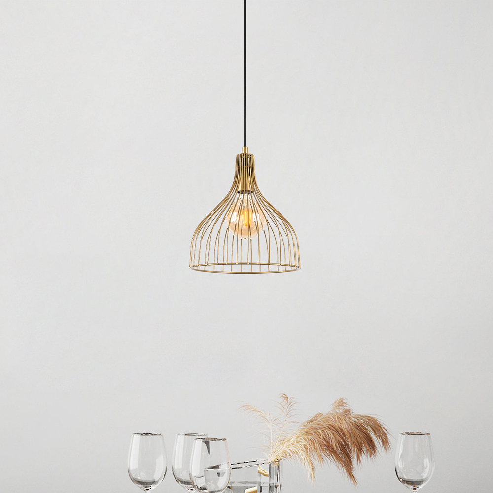 Cafu Metal Ceiling Pendant Light in Gold