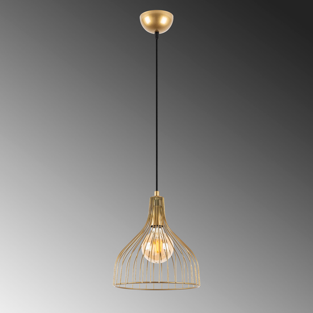 Cafu Metal Ceiling Pendant Light in Gold