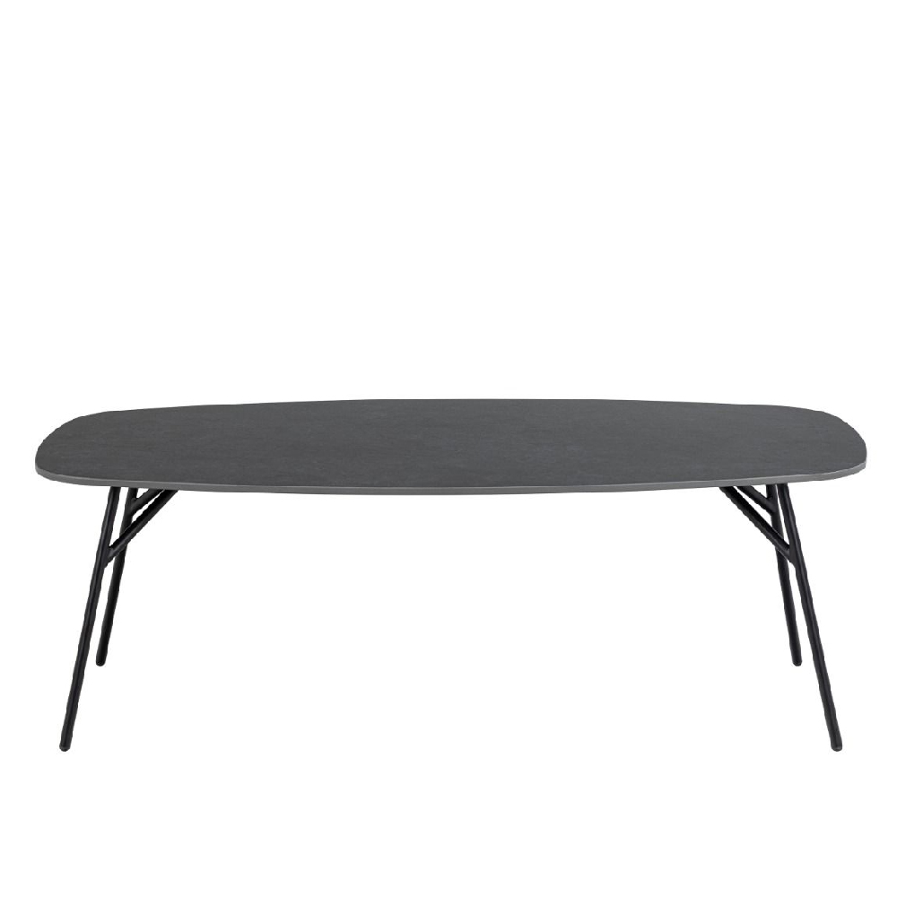 Caguas Ceramic Rectangular Coffee Table in Black