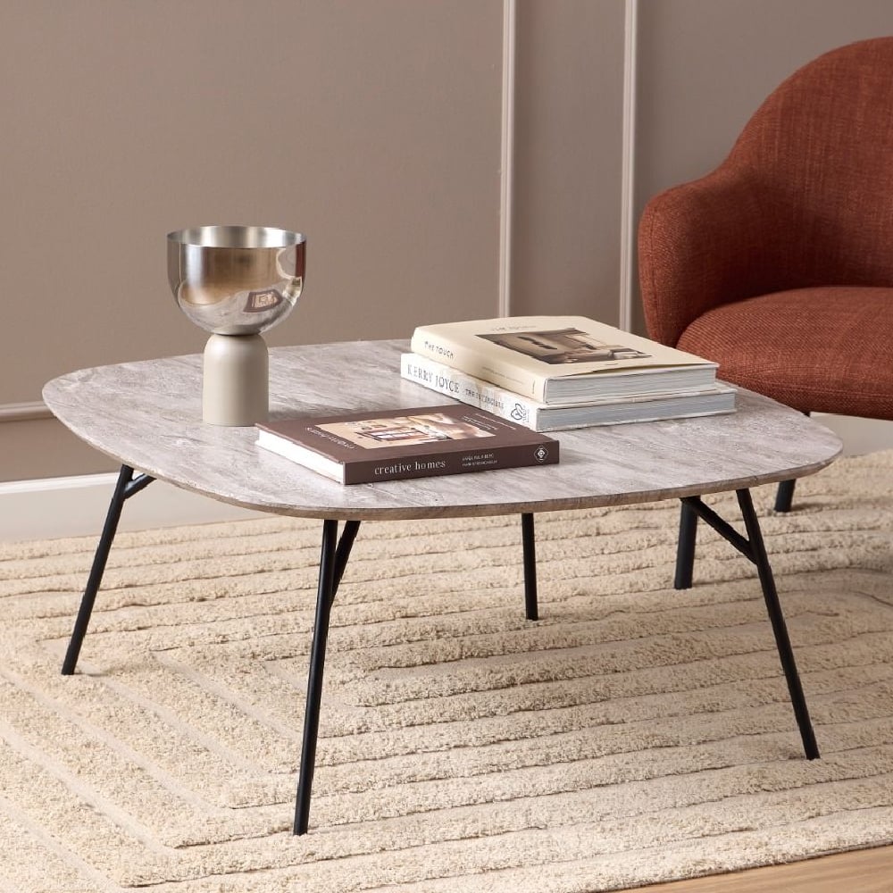 Product photograph of Caguas Marble Rectangular Coffee Table In Grey from Furniture in Fashion