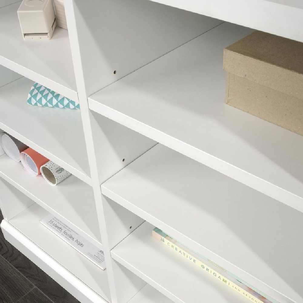 Caguas Wooden Bookcase With 8 Shelves In White
