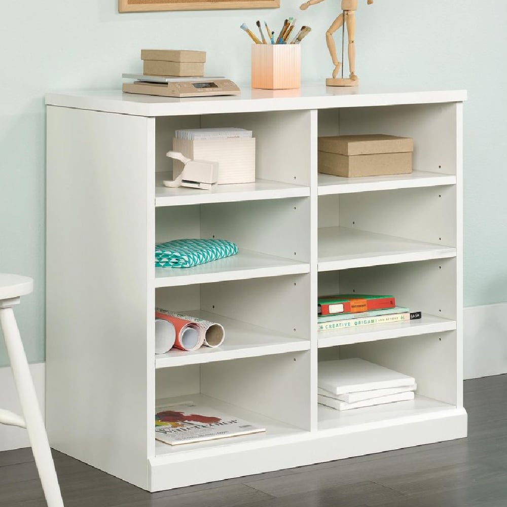 Read more about Caguas wooden bookcase with 8 shelves in white