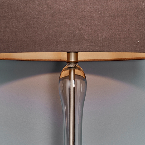 Caia Linen Dark Charcoal Shade Table Lamp In Aged Pewter_5