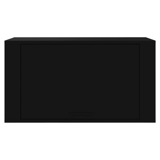 Cairns Wall Hung Wooden Shoe Storage Cabinet In Black