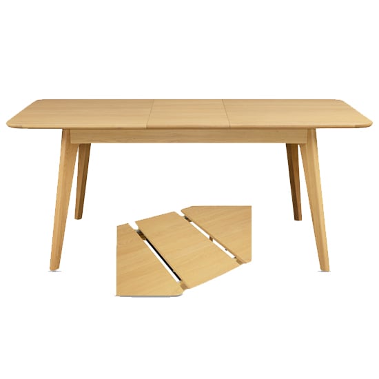 Read more about Cairo extending wooden dining table in natural oak