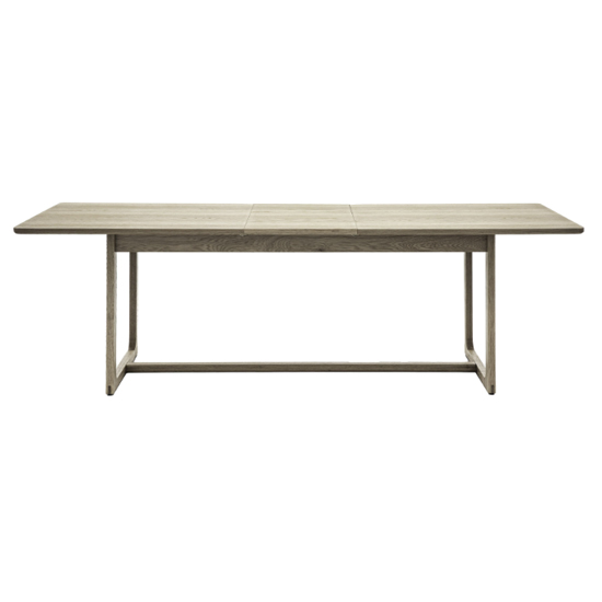 Cairo Extending Wooden Dining Table In Smoked Oak