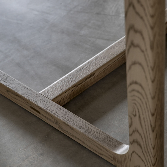Cairo Extending Wooden Dining Table In Smoked Oak