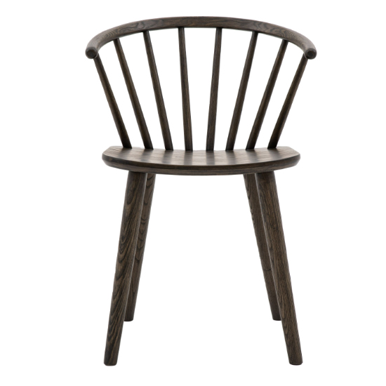 Cairo Mocha Wooden Dining Chairs In Pair