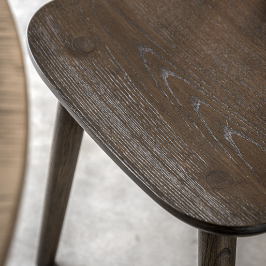 Cairo Mocha Wooden Dining Chairs In Pair