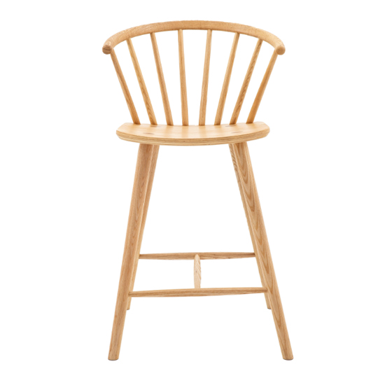 Cairo Natural Wooden Bar Stools In Pair