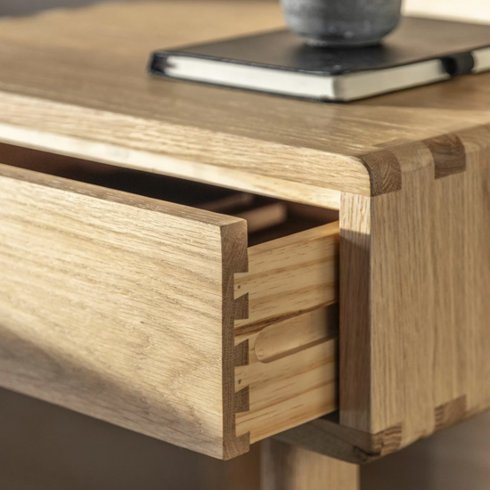 Cairo Wooden Bedside Cabinet With 1 Drawer In Natural