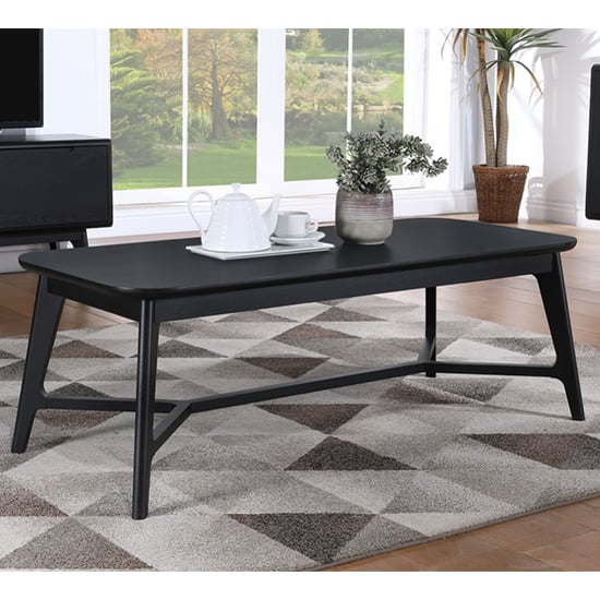 Read more about Cairo wooden coffee table rectangular in black