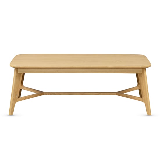 Cairo Wooden Coffee Table Rectangular In Natural Oak