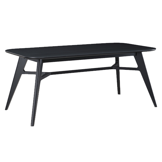 Cairo Wooden Dining Table Large In Black