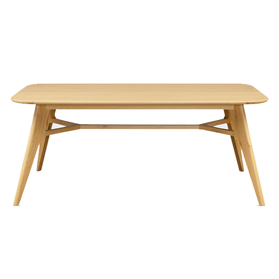 Product photograph of Cairo Wooden Dining Table Large In Natural Oak from Furniture in Fashion