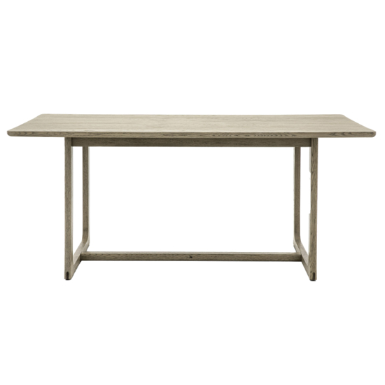Cairo Wooden Dining Table Rectangular In Smoked Oak