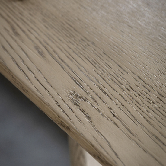 Cairo Wooden Dining Table Rectangular In Smoked Oak