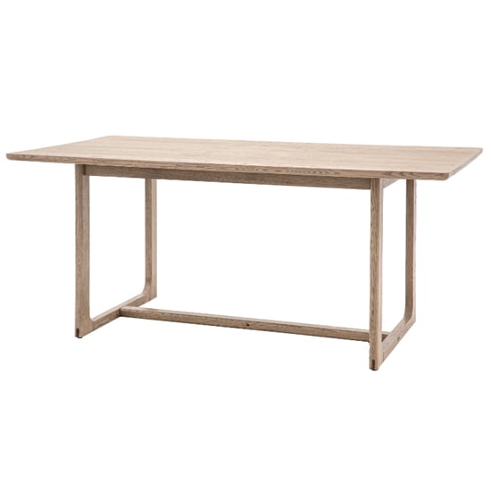 Product photograph of Cairo Wooden Dining Table Rectangular In Smoked Oak from Furniture in Fashion
