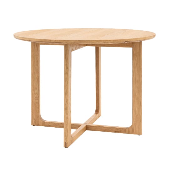 Product photograph of Cairo Wooden Dining Table Round In Natural from Furniture in Fashion