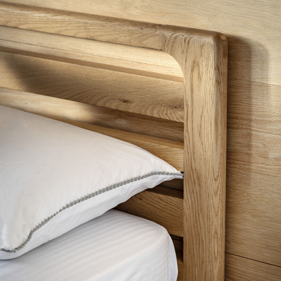 Cairo Wooden Double Bed In Natural