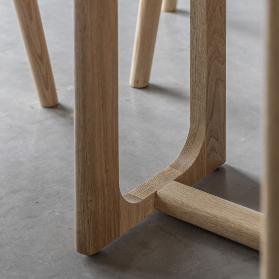 Cairo Wooden Folding Dining Table Round In Natural