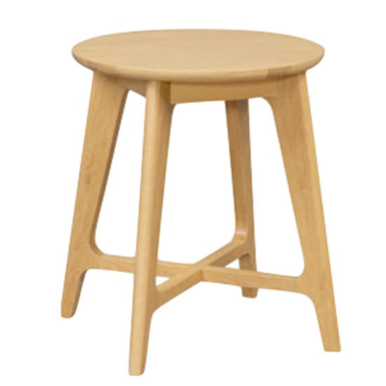 Read more about Cairo wooden lamp table round in natural oak