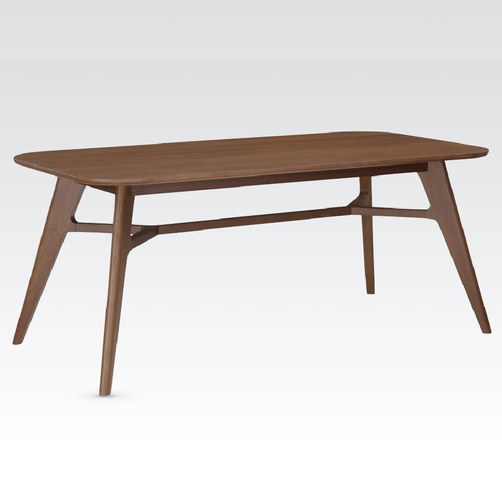 Cairo Wooden Rectangular Dining Table In Walnut